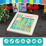 Siaonvr Wooden Toys Board 1-16 Consecutive Numbers Wooden Educational Game for Kids
