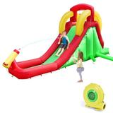 Costway Inflatable Water Slide Bounce House Bouncer Kids Jumper Climbing w/ 480W Blower