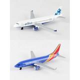 Jetblue Southwest Airlines Diecast Airplane Package - Two 5.5 Diecast Model Planes