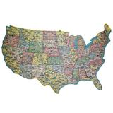 TDC Games America the Wonderland 1000 Piece Jigsaw Puzzle - USA Shaped - 31 in.