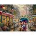 Thomas Kinkade Disney Dreams - Mickey and Minnie in Paris Jigsaw Puzzle 300 Pieces