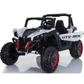 Mini Moto UTV 4x4 12v Kids Battery Powered Truck White (2.4ghz RC)