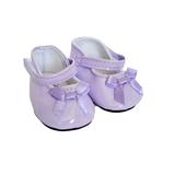 18 Inch Doll Shoes- Lavender Bow Mary Janes Fits 18 Inch Fashion Girl Dolls- Fits 15 Inch Baby Dolls