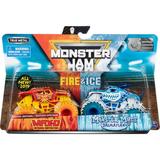 Monster Jam Fire & Ice 2 Pack Max D vs. Monster Mutt Dalmatian Monster Truck Die-Cast Vehicles Walmart Exclusive 1:64 Scale