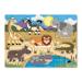 Melissa & Doug Safari Wooden Peg Puzzle (7 pcs)