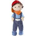 HABA Graham 12 Soft Boy Doll with Brown Hair Brown Eyes Overalls and Removable Shoes for Ages 18 Months and Up