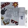 212 VIP Men by Carolina Herrera for Men - 2 Pc Gift Set 3.4oz EDT Spray, 0.33oz EDT Spray