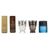 Paco Rabanne for Men 5 Piece Mini Gift Set (1 Million 5ml/1 Million Lucky 5ml/Invictus 5ml/Inv Aqua 5ml/Pure Xs 5ml)