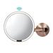 simplehuman 8" Sensor Makeup Mirror, Wall Mount, 5x Magnification, Rose Gold, Rose Gold Steel