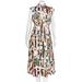 Burberry Ladies Multicolor Archi Print Sleevless Silk Dress