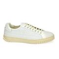 Salvatore Ferragamo Men's White Cube Woven Sneaker