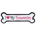 Pink Dog Bone Shaped Magnets: I Love My Pomeranian | Cars Trucks And More!