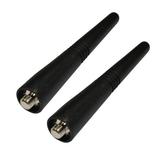 HQRP 2-Pack UHF Antenna For Motorola MV21CVS MV22CVS MV24CVS P10 P100 P1225 P1225-LS