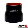 HPS HTSR-125-138 1-1/4 -1-3/8 ID 3 4-ply Black Silicone Reducer Coupler Hose