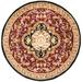 SAFAVIEH Classic Kirsteen Floral Bordered Wool Area Rug Red/Black 6 x 9