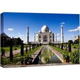 wall26 Canvas Print Wall Art Taj Mahal Landmark in Agra India Architecture & Maps Building Photography Modern Art Scenic Multicolor Colorful for Living Room Bedroom Office - 32 x48