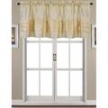 RT Designers Collection Nancy Faux Silk Pleated Rod Pocket Valance