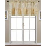 RT Designers Collection Nancy Faux Silk Pleated Rod Pocket Valance