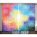 Abstract Curtains 2 Panels Set Watercolor Galaxy Outer Space Star Dust Seemed Image in Vivid Colors Modern Print Window Drapes for Living Room Bedroom 108W X 84L Inches Multicolor by Ambesonne
