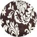 SAFAVIEH Soho Morgan Floral Wool Area Rug Brown/Ivory 6 x 6 Round
