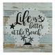 Battery Operated LED Lighted Beach Wall Art Plaque 12 x 12