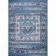 Ladole Rugs Zosia Traditional Style Diamond Design Polypropylene Turkish Area Rug Carpet in Blue 5x8 (5 3 x 7 6 160cm x 230cm)