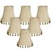 Royal Designs Inc. Beaded Bell Clip On Chandelier Shade CS-311B-5EG-6 Eggshell 3 x 5 x 4 Pack of 6