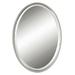 HN Home Hanford Transitional Nickel Finish Oval Beveled Mirror