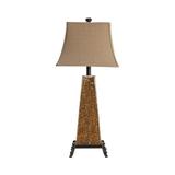 Rozy 31-Inch Table Lamp Dark Amber Rock