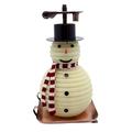 Eclipse Candle by the Hour - 100 Hour Snowman Copper Base (20657BP) White Beehive Candle