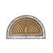 A1HC First Impression Hand-crafted Elegant Half-round Rubber and Coir Double Doormat - 30 X 48