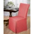 Chambray Dining Room Chair Slipcover Red