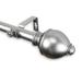 Ramona 1 Curtain Rod-Color:Satin Nickel Size:160-240