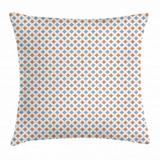 Modern Decor Throw Pillow Cushion Cover Geometrical Image with Colored Rhombs and Bold Borders Image Decorative Square Accent Pillow Case 24 X 24 Inches White Seafoam and Coral by Ambesonne