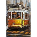 Empire Art Direct Cable Car Hand Painted 3D Metal Wall Art 32 x 48 x 2.8 Ready to Hang