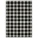 Garland Rug Country Living Buffalo Plaid 7 ft. x 10 ft. Area Rug Black/Ivory