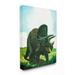 The Kids Room by Stupell Dinosaur Field Blue Green Kids Nursery Painting Canvas Wall Art by The Saturday Evening Post