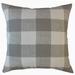 The Pillow Collection Walker Plaid Decorative Throw Pillow Grey 24 x 24