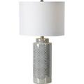 Renwil Camden Table Lamp in Silver and White