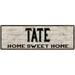 TATE Rustic Home Sweet Home Sign Gift 6x18 Metal Decor 106180084440