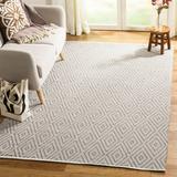 SAFAVIEH Montauk Kimberlyn Geometric Diamond Cotton Area Rug Grey/Ivory 5 x 8