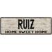 RUIZ Rustic Home Sweet Home Sign Gift 6x18 Metal Decor 206180084129