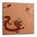 3dRose Dragon in Chinese Red Dragon - Wall Clock 10 by 10-inch