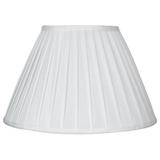 Urbanest Faux Silk Side Pleat Lamp Shade 7x14x9 Off White