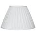 Urbanest Faux Silk Side Pleat Lamp Shade 7x14x9 Off White