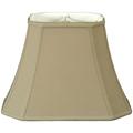 Royal Designs 12 Rectangle Cut Corner Lamp Shade Linen Beige