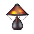 Cal Lighting 40 W X 2 Mica Table Lamp- Rust- Stye 1 Base