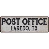 Laredo Tx Post Office Sign Vintage 6x18 206180011073