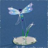 Rainbow Dragonfly Glass Figurine