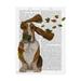 Trademark Fine Art Basset Hound Windswept and Interesting Canvas Art by Fab Funky